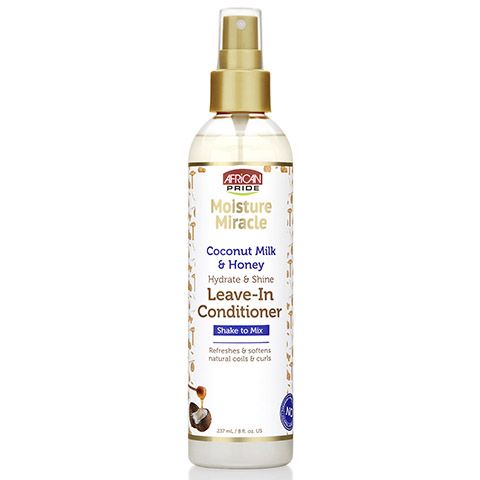 African Pride Moisture Miracle Coconut Milk & Honey Leave-In Conditioner 237 ml/8 oz