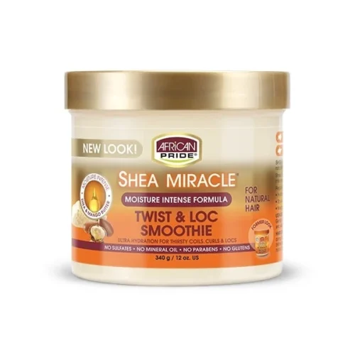 African Pride Shea Miracle Shea Miracle Moisture Intense Twist & Loc Smoothie 340g/12oz.
