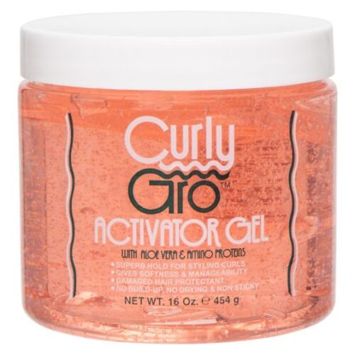 Curly Gro Activator Gel with Aloe Vera & Amino Proteins 16oz/454g