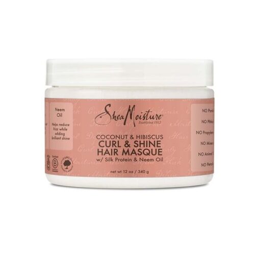 Shea Moisture Coconut&Hibiscus Curl&Shine Hair Masque 12oz/340g