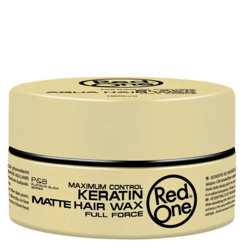 Red One Keratin Matte Hair Wax 150 ml