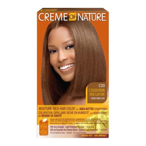Creme of Nature Ammonia-Free Moisture-Rich Hair Color C20 Light Golden Brown