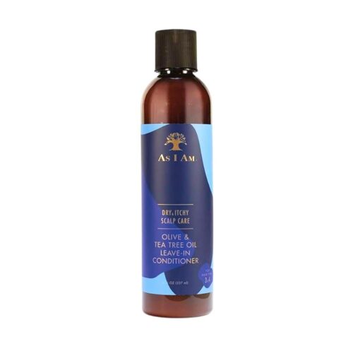 As I Am Dry & Itchy Scalp Care Olive and Tea Tree Oil Leave-in Conditioner 8 oz-237ml