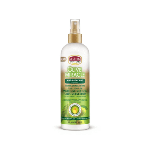 African Pride Olive Miracle 7-in-1 Leave-In Moisture Restore Curl Refresher 355ml/12oz