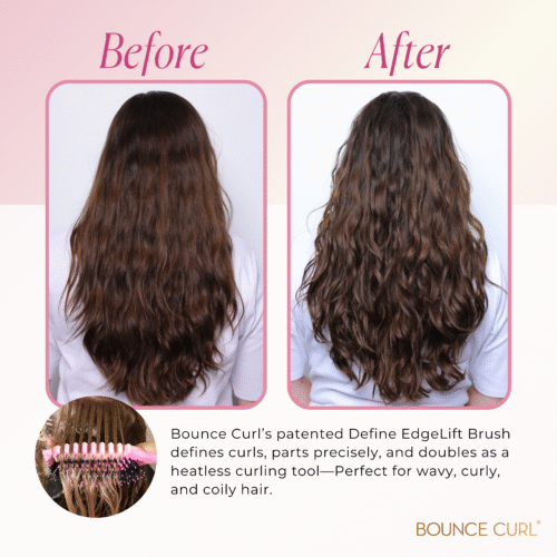 Bounce Curl Define EdgeLift Brush Pink