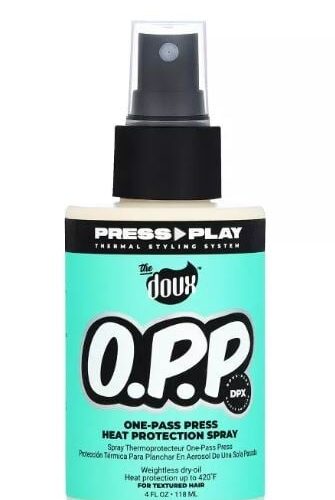 The Doux Press Play O.P.P. One Pass Heat Protectant Spray 4oz